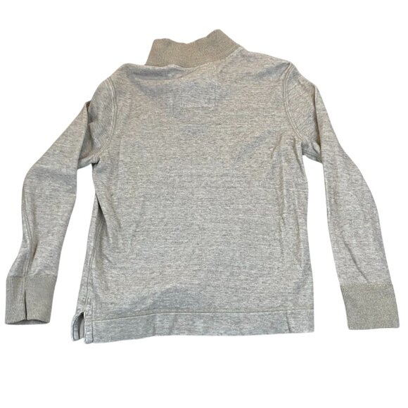 American Eagle Outfitters Men's Sweater M/M Gray Button Collar Long Sleeve Pullo - Picture 2 of 12